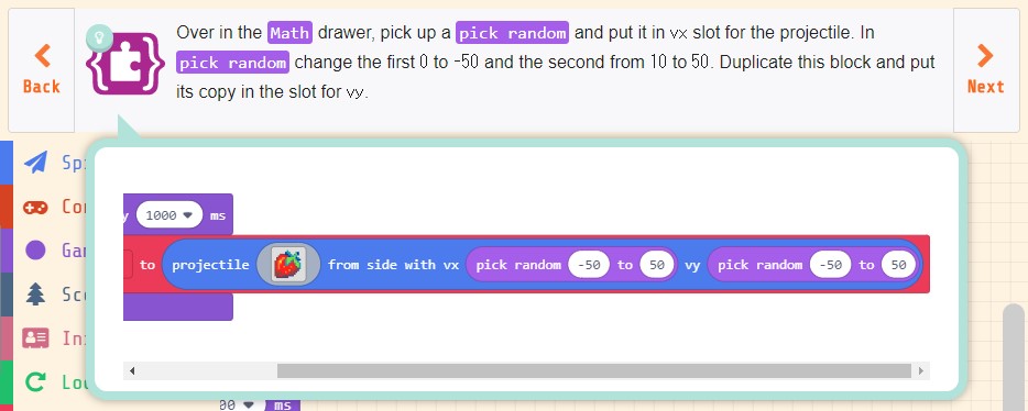 Microsoft MakeCode Arcade チュートリアル「Lemon Leak」(その2) | 渡り鳥の広場