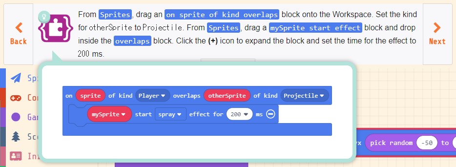 Microsoft MakeCode Arcade チュートリアル「Lemon Leak」(その2) | 渡り鳥の広場