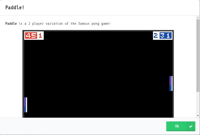Microsoft MakeCode Arcade チュートリアル「Paddle」(その1) | 渡り鳥の広場